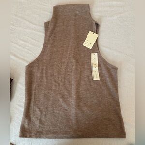 Sleeveless Turtleneck Tank Top